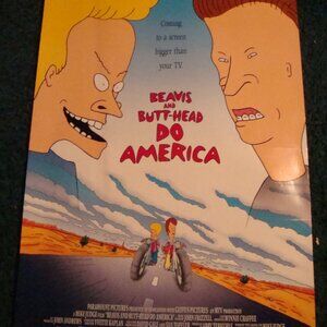 BEAVIS AND BUTT-HEAD DO AMERICA - MOVIE POSTER WITH BEAVIS AND BUTT-HEAD